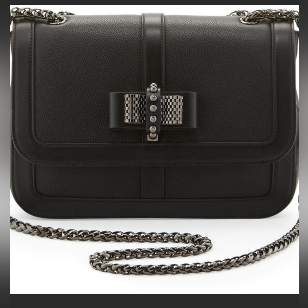 SOLD Black Christian Louboutin Charity Bag Large Size